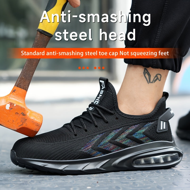 GanzjahresSicherheitschuhe mit Luftpolster Vielseitig Durchtrittssicher  Bequem Perfekt fr Arbeit  Freizeit mit Sicherer Schnrung