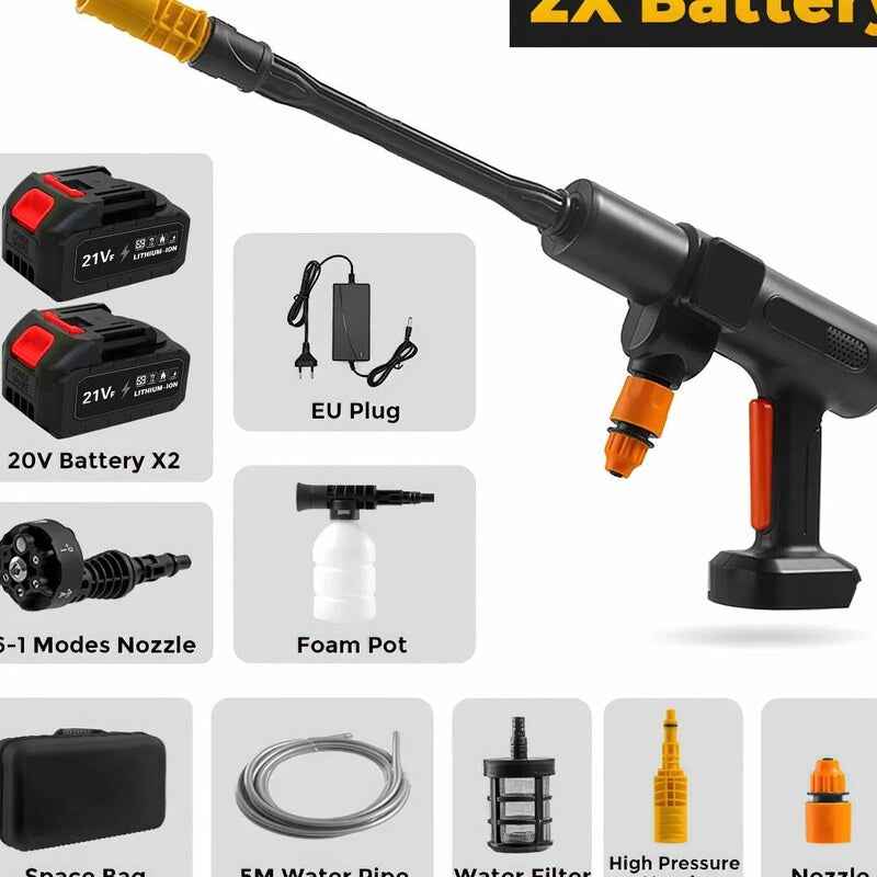 Akku Hochdruckreiniger 200 Bar bürstenlos – kompatibel mit 20V Akku