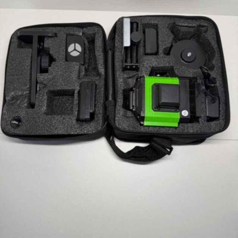 Laser Level 4D 12-Linien 360° grün – wiederaufladbar, mit Stativ