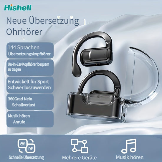 SprachbersetzerOhrhrer in Echtzeit 2WegebersetzungsOhrhrer in 144 Sprachen tragbares bersetzungsHeadset mit App fr Musik und Anrufe fr iOS und Android