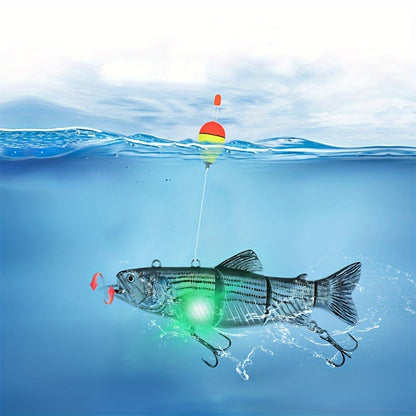USBAufladbarer LEDSwimbait  130mm35g AutoSchwimmender Angelkder fr Barsch  Hecht Langlebiges ABSMaterial