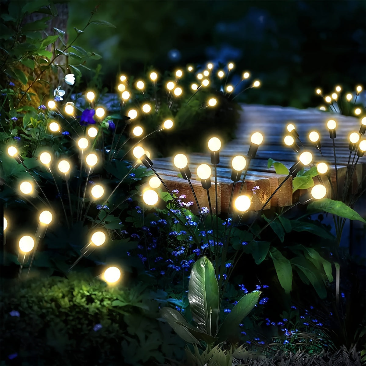 SolarGlhwrmchenLicht SolarLEDLicht AuenGartendekoration Landschaftslichter IP65 Gartenlicht Partylichter fr Garten Terrasse Gehweg Party Hochzeit dekorativ 4812 LED