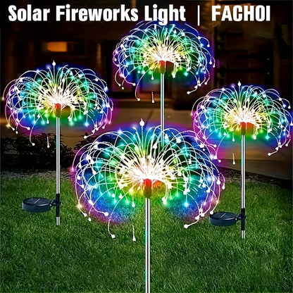 200LEDs Solar Gartenleuchten Solar Feuerwerksleuchten 1509060 LEDs 8 Beleuchtungsmodi Solarleuchten fr den Auenbereich wasserdicht fr Garten Terrasse Gehweg Party Hochzeitsdekoration  Khles WeiWarmes WeiMehrfarbig