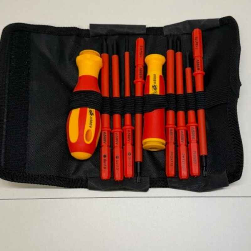 Elektro-Schraubendreher Set 10-teilig – 500V zugelassen, NEU